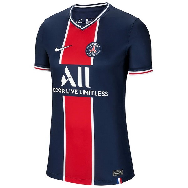 Camiseta Paris Saint Germain Primera Equipación Mujer 2020-2021 Azul